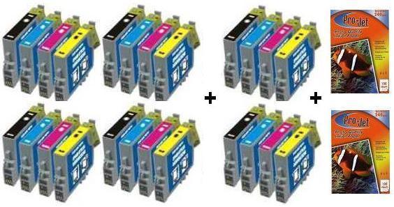 24x Epson Compatible Ink Multipack Cartridges T0551 - T0554 SELECT YOUR OWN COLOURS - Free UK Delivery